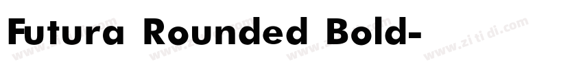 Futura Rounded Bold字体转换